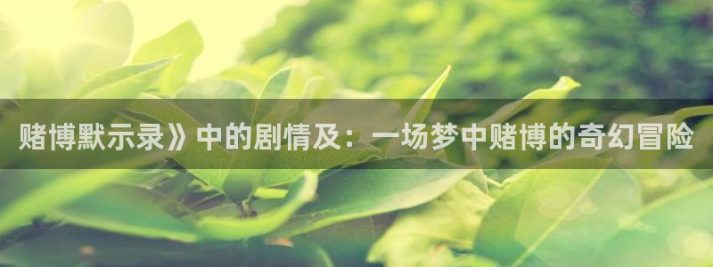 51漫画免费下拉式漫画阅读：赌博默示录》中的剧情及：一场梦中赌博的奇幻冒险