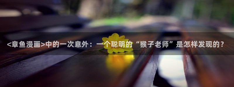 51漫画免费漫画免费观看漫画大全看漫画下拉式：<章鱼漫画>中的一次意外：一个聪明的“猴子老师”是怎样发现的？